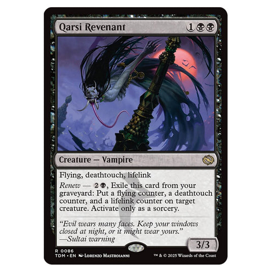 Qarsi Revenant 0086 card from the Magic The Gathering set Tarkir: Dragonstorm