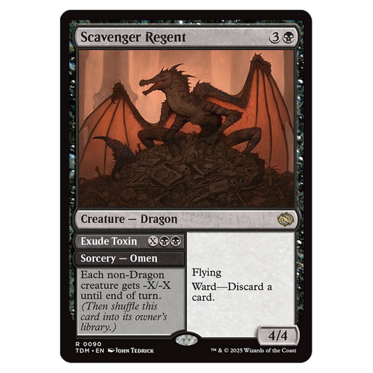 Scavenger Regent // Exude Toxin 0090 card from the Magic The Gathering set Tarkir: Dragonstorm