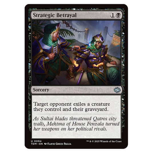 Strategic Betrayal 0094 card from the Magic The Gathering set Tarkir: Dragonstorm