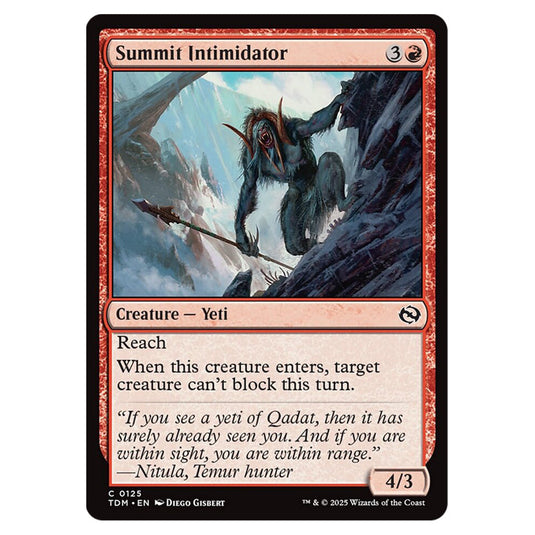 Summit Intimidator 0125 card from the Magic The Gathering set Tarkir: Dragonstorm