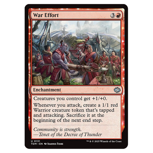 War Effort 0131 card from the Magic The Gathering set Tarkir: Dragonstorm