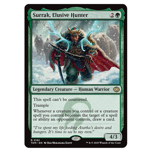 Surrak, Elusive Hunter 0161 card from the Magic The Gathering set Tarkir: Dragonstorm