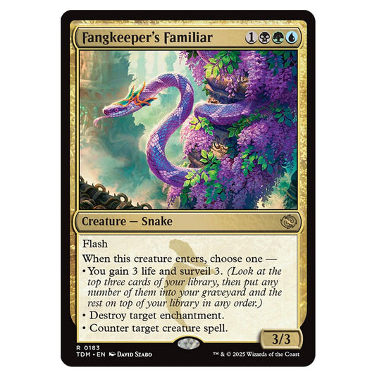 Fangkeeper's Familiar 0183 card from the Magic The Gathering set Tarkir: Dragonstorm