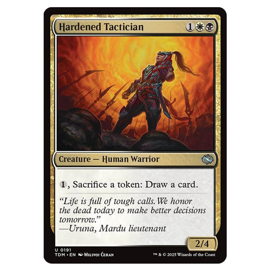 Hardened Tactician 0191 card from the Magic The Gathering set Tarkir: Dragonstorm