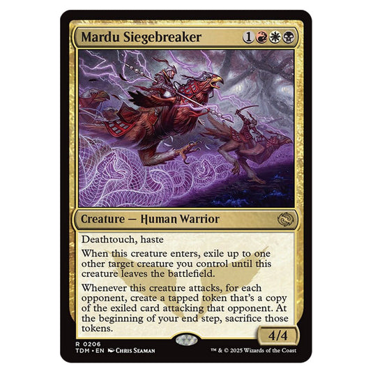 Mardu Siegebreaker 0206 card from the Magic The Gathering set Tarkir: Dragonstorm
