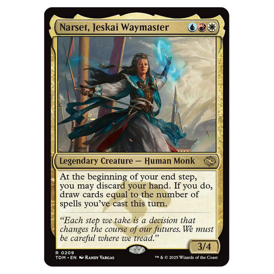 Narset, Jeskai Waymaster 0209 card from the Magic The Gathering set Tarkir: Dragonstorm