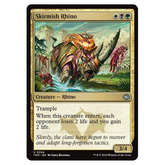 Skirmish Rhino 0224 card from the Magic The Gathering set Tarkir: Dragonstorm