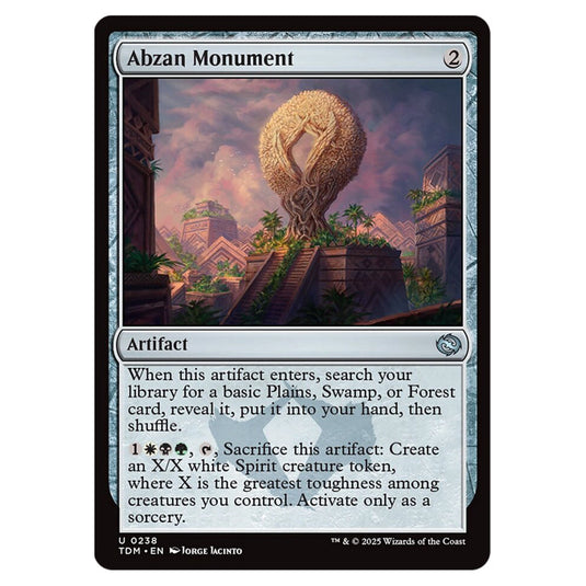 Abzan Monument 0238 card from the Magic The Gathering set Tarkir: Dragonstorm