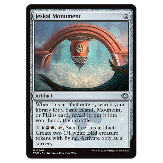 Jeskai Monument 0244 card from the Magic The Gathering set Tarkir: Dragonstorm