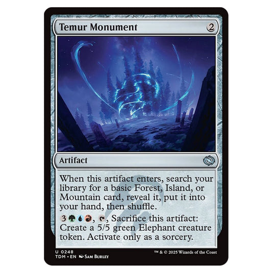 Temur Monument 0248 card from the Magic The Gathering set Tarkir: Dragonstorm