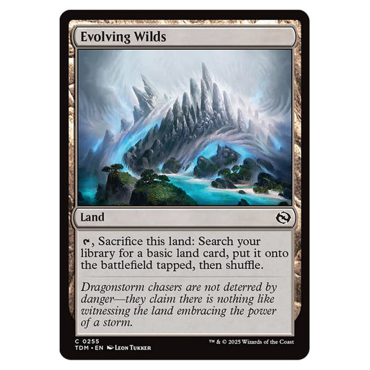 Evolving Wilds 0255 card from the Magic The Gathering set Tarkir: Dragonstorm