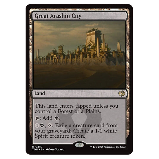 Great Arashin City 0257 card from the Magic The Gathering set Tarkir: Dragonstorm