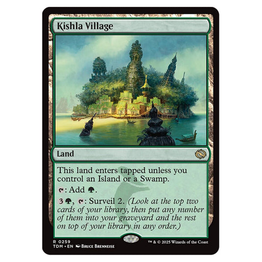 Kishla Village 0259 card from the Magic The Gathering set Tarkir: Dragonstorm