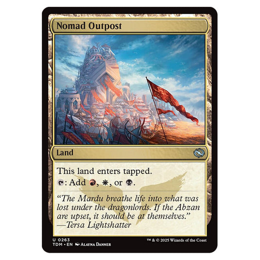 Nomad Outpost 0263 card from the Magic The Gathering set Tarkir: Dragonstorm