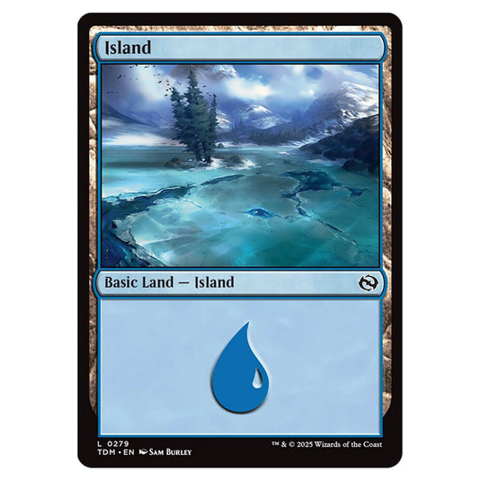 Island 0279 card from the Magic The Gathering set Tarkir: Dragonstorm