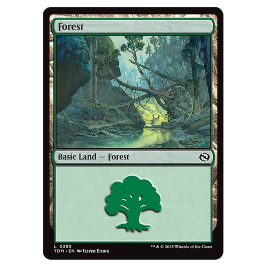Forest 0285 card from the Magic The Gathering set Tarkir: Dragonstorm