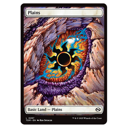 Plains 0287 card from the Magic The Gathering set Tarkir: Dragonstorm
