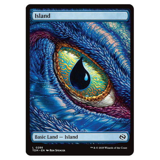 Island 0288 card from the Magic The Gathering set Tarkir: Dragonstorm
