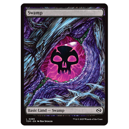Swamp 0289 card from the Magic The Gathering set Tarkir: Dragonstorm