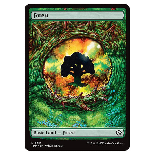 Forest 0291 card from the Magic The Gathering set Tarkir: Dragonstorm