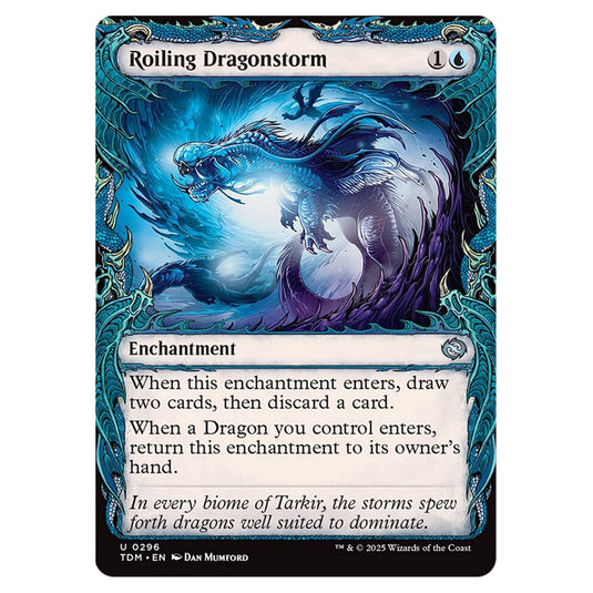 Roiling Dragonstorm 0296 card from the Magic The Gathering set Tarkir: Dragonstorm