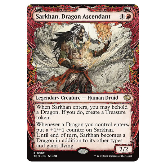 Sarkhan, Dragon Ascendant 0302 card from the Magic The Gathering set Tarkir: Dragonstorm