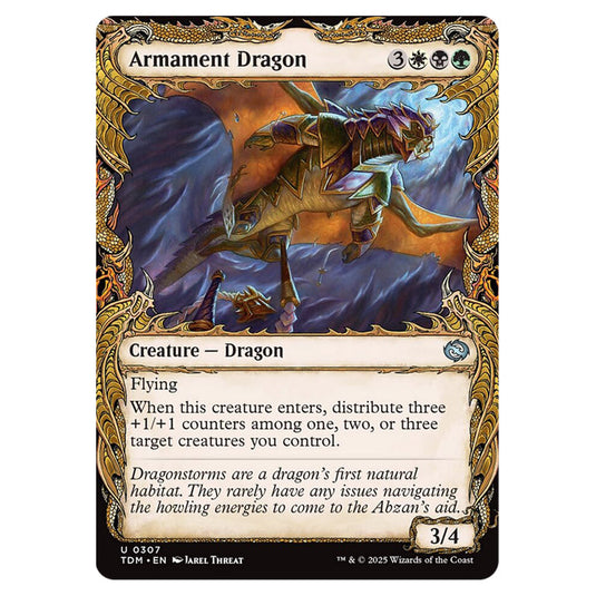 Armament Dragon 0307 card from the Magic The Gathering set Tarkir: Dragonstorm