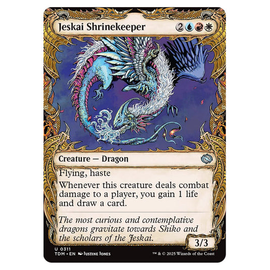 Jeskai Shrinekeeper 0311 card from the Magic The Gathering set Tarkir: Dragonstorm