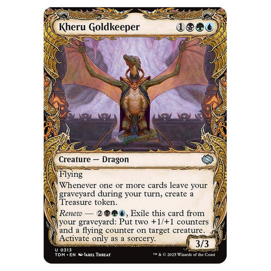 Kheru Goldkeeper 0313 card from the Magic The Gathering set Tarkir: Dragonstorm
