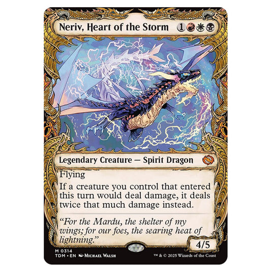 Neriv, Heart of the Storm 0314 card from the Magic The Gathering set Tarkir: Dragonstorm