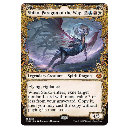 Shiko, Paragon of the Way 0317 card from the Magic The Gathering set Tarkir: Dragonstorm