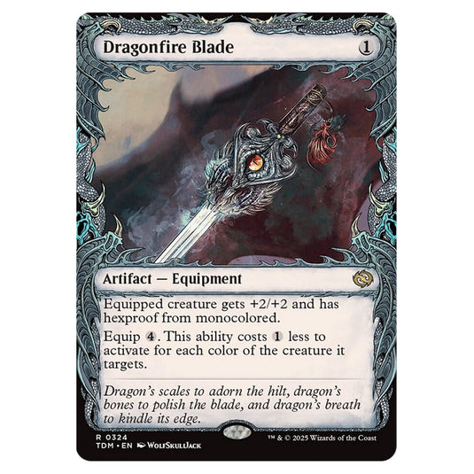 Dragonfire Blade 0324 card from the Magic The Gathering set Tarkir: Dragonstorm