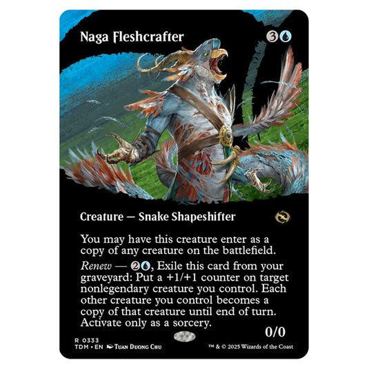 Naga Fleshcrafter 0333 card from the Magic The Gathering set Tarkir: Dragonstorm