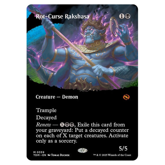Rot-Curse Rakshasa 0339 card from the Magic The Gathering set Tarkir: Dragonstorm