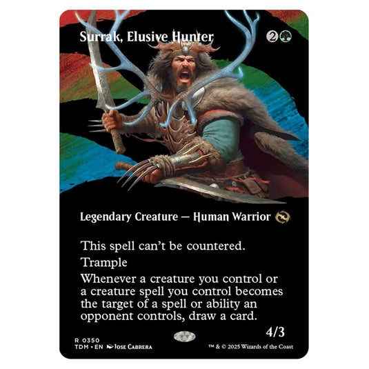 Surrak, Elusive Hunter 0350 card from the Magic The Gathering set Tarkir: Dragonstorm