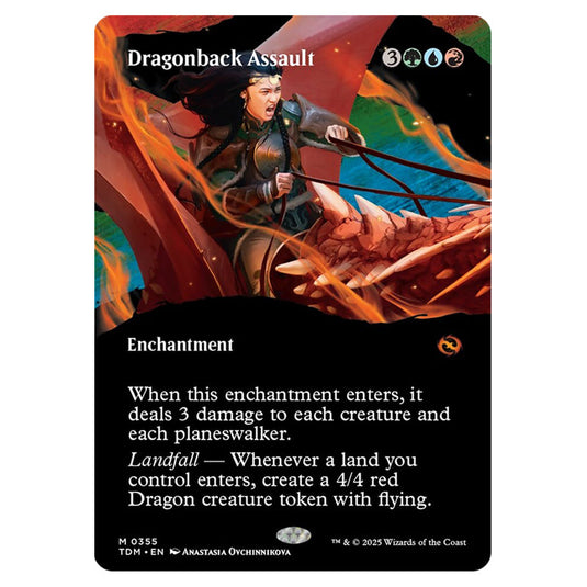 Dragonback Assault 0355 card from the Magic The Gathering set Tarkir: Dragonstorm