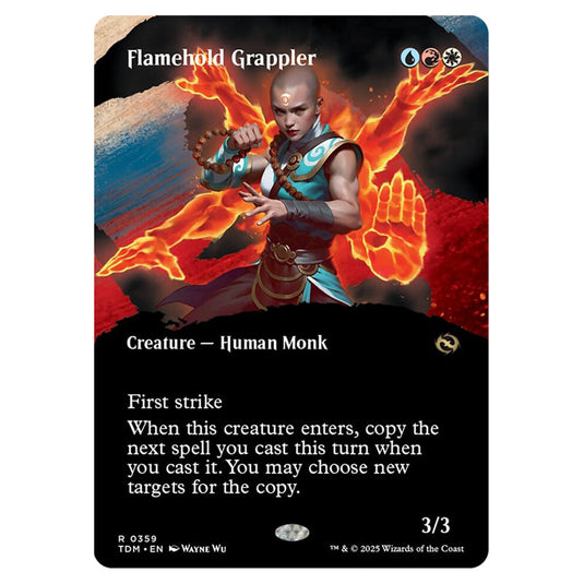 Flamehold Grappler 0359 card from the Magic The Gathering set Tarkir: Dragonstorm
