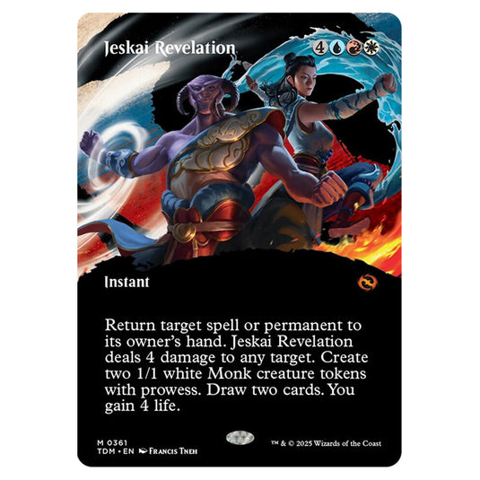 Jeskai Revelation 0361 card from the Magic The Gathering set Tarkir: Dragonstorm