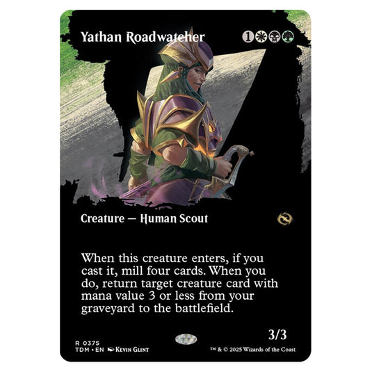 Yathan Roadwatcher 0375 card from the Magic The Gathering set Tarkir: Dragonstorm