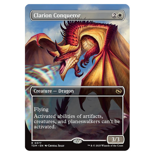 Clarion Conqueror // Clarion Conqueror 0377 card from the Magic The Gathering set Tarkir: Dragonstorm