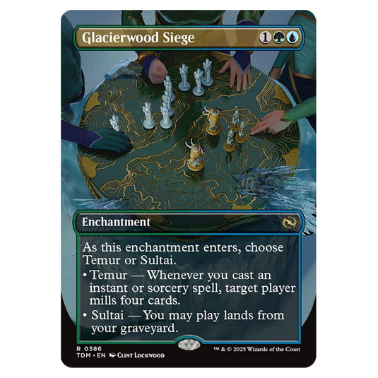 Glacierwood Siege 0386 card from the Magic The Gathering set Tarkir: Dragonstorm