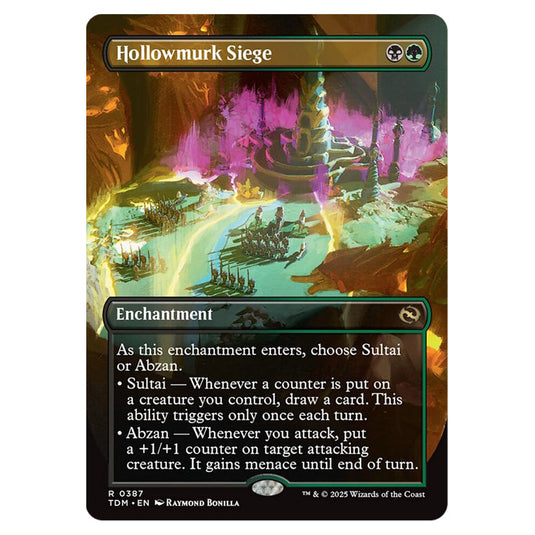 Hollowmurk Siege 0387 card from the Magic The Gathering set Tarkir: Dragonstorm