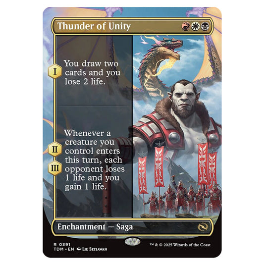 Thunder of Unity 0391 card from the Magic The Gathering set Tarkir: Dragonstorm