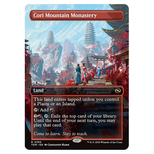 Cori Mountain Monastery 0393 card from the Magic The Gathering set Tarkir: Dragonstorm