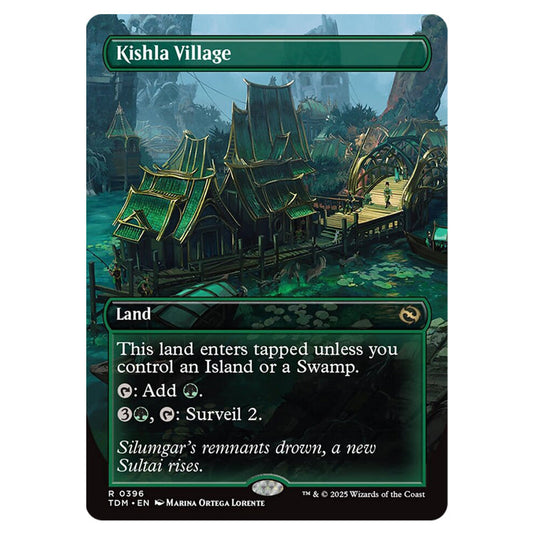 Kishla Village 0396 card from the Magic The Gathering set Tarkir: Dragonstorm