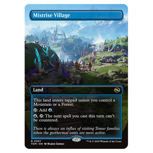 Mistrise Village 0397 card from the Magic The Gathering set Tarkir: Dragonstorm