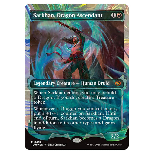 Sarkhan, Dragon Ascendant 0413 card from the Magic The Gathering set Tarkir: Dragonstorm
