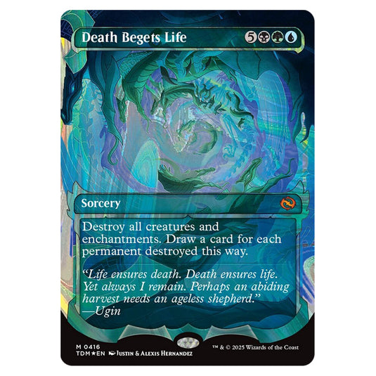 Death Begets Life 0416 card from the Magic The Gathering set Tarkir: Dragonstorm