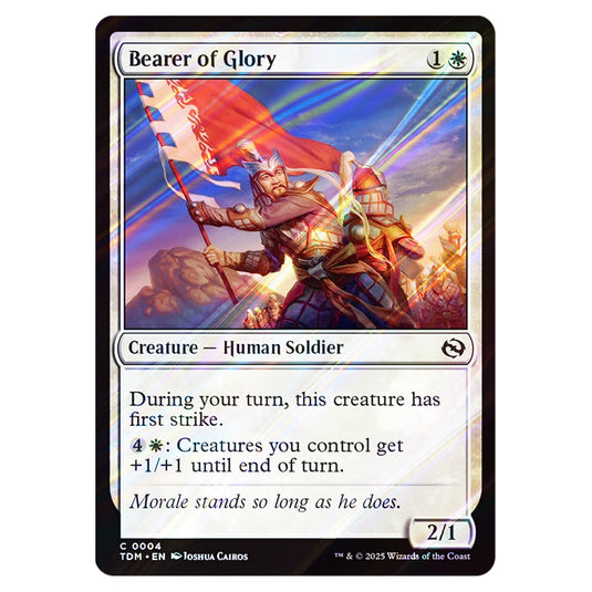 Bearer of Glory 0004 card from the Magic The Gathering set Tarkir: Dragonstorm