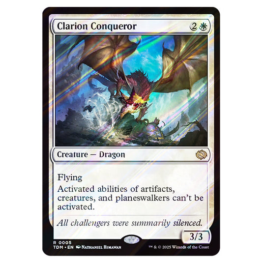 Clarion Conqueror 0005 card from the Magic The Gathering set Tarkir: Dragonstorm
